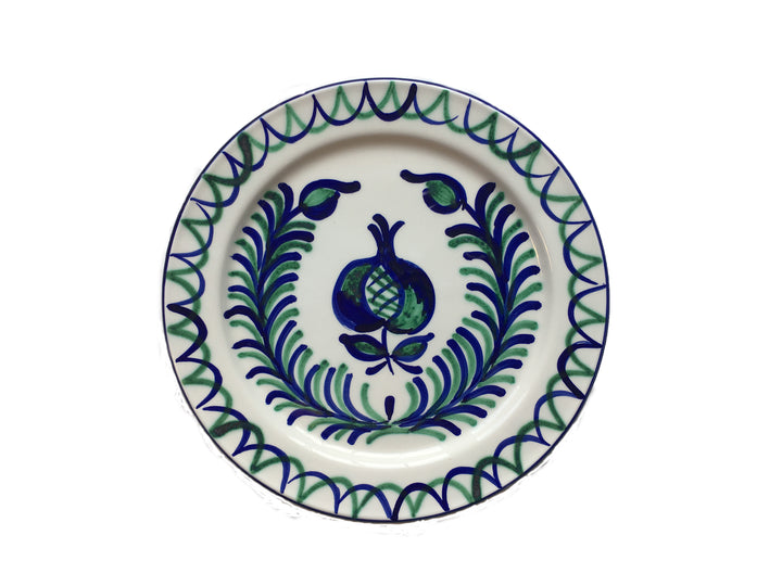 DINNER PLATE - POMEGRANATE AND PALM DESIGN