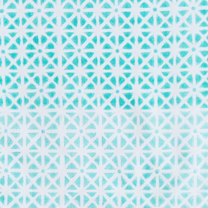 SUNFLOWER FABRIC IN AQUA - Sale 60% off