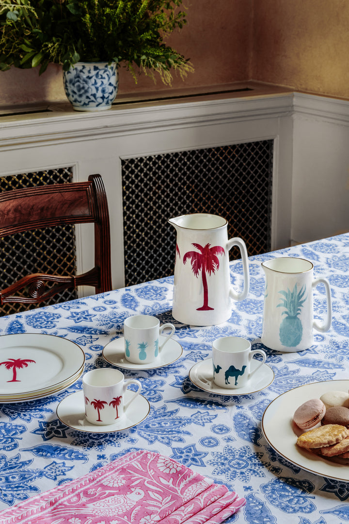 ROBERTA JAL TABLECLOTH IN BLUE