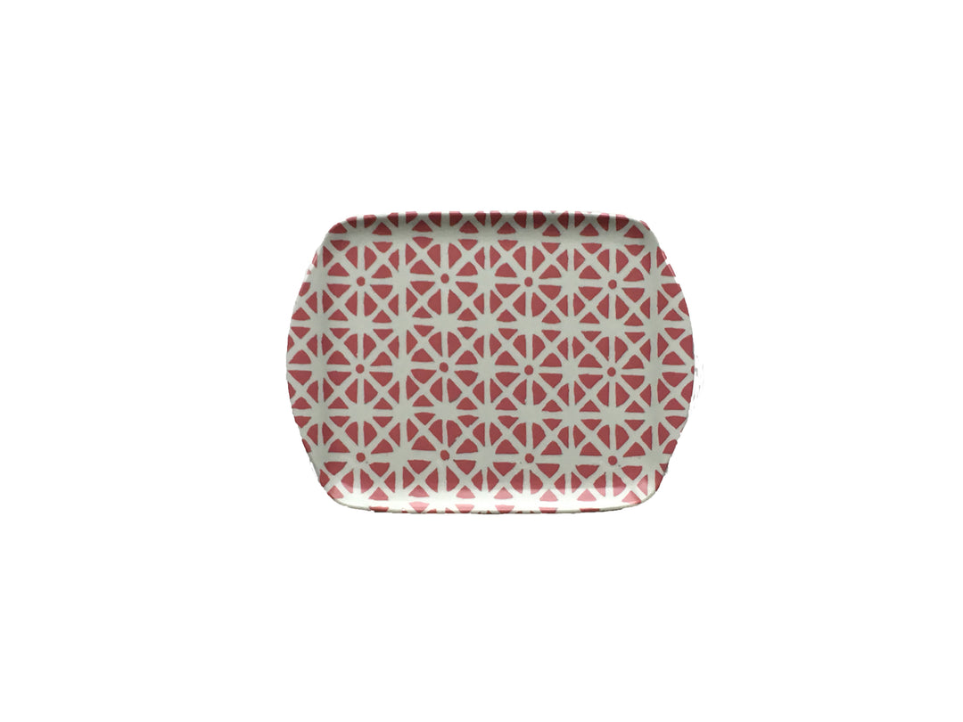 MELAMINE TRAY - SUNFLOWER PATTERN, PINK - Sale 25% off