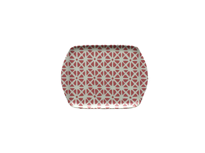 MELAMINE TRAY - SUNFLOWER PATTERN, PINK - Sale 25% off