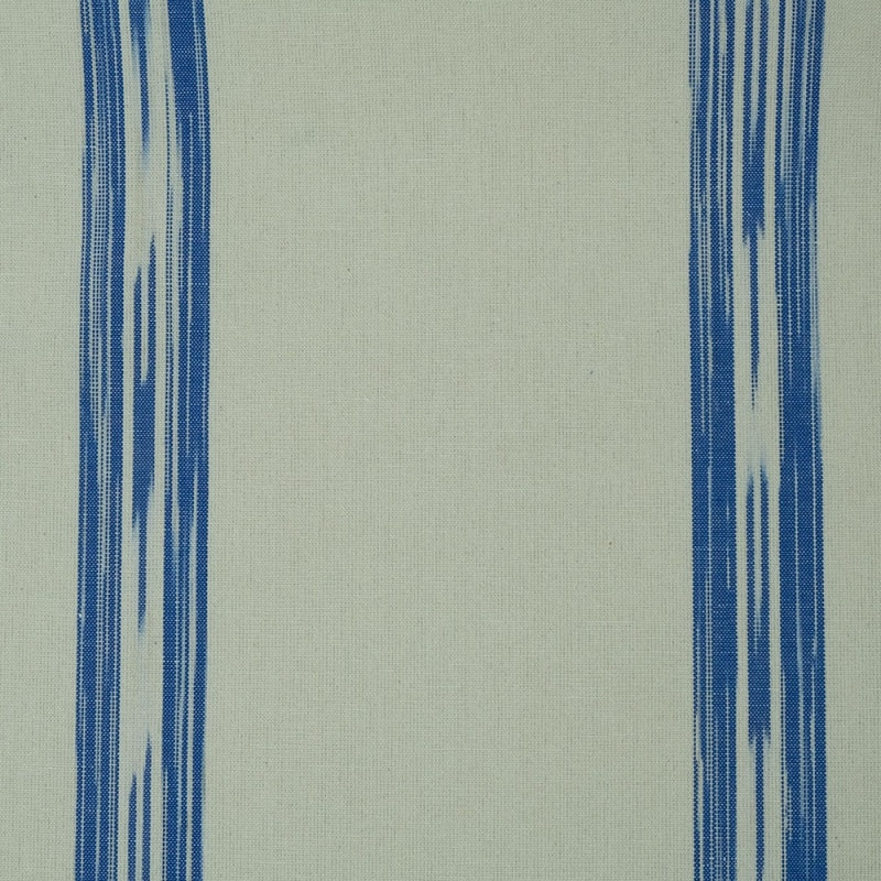 FABRIC PLACEMAT - CREAM WITH BLUE IKAT STRIPE
