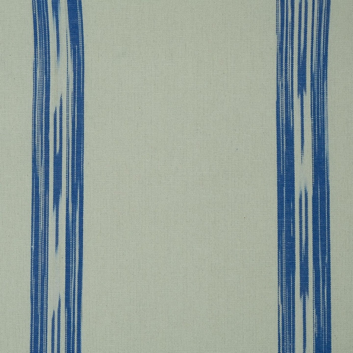 FABRIC PLACEMAT - CREAM WITH BLUE IKAT STRIPE